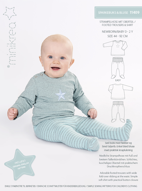Minikrea 11409 baby broek en shirt mt 44-92
