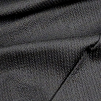 bio jersey optisch big knit zwart (135 breed)