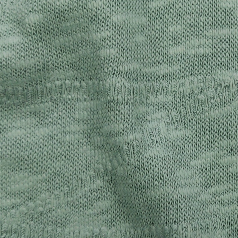 organic slub knit sage green