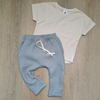 Loose fit pants pale blue