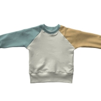 Colorblock sweater sea breeze