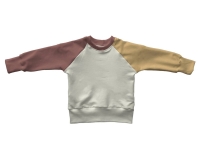 Colorblock sweater mauve blush