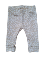 Meegroeibroekje Rib Jersey Leopard Zand