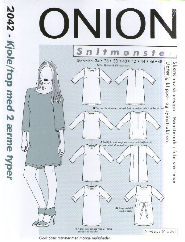Onion 2042 shirt/jurk mt 34-48